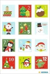 Naklejki kalendarz adwentowy - Herma
