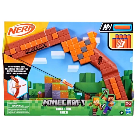 NERF Minecraft Łuk, pistolety i wyrzutnie