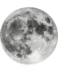 Malowanie po numerach BRUSHME okrągły 40 cm Księżyc