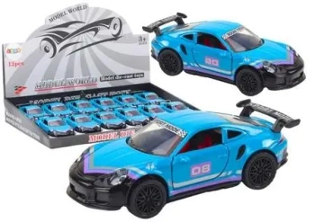 Auto sportowe 1:32 turkusowe - Leantoys