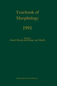 Yearbook of Morphology 1991 - Booij Geert
