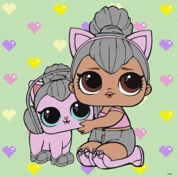 Malowanie po numerach - L.O.L. Surprise! 40x40cm - Ideyka