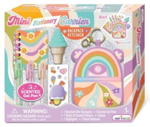 Zestaw miniaturek z mini-plecaczkiem Kwiaty - Hot Focus