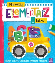 Pierwszy elementarz 5-latka. Nauka, zabawa, wycinanki, naklejki, piosenki - Agnieszka Bator