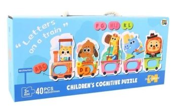 Puzzle dla dzieci edukacyjne pociąg - Pro Kids