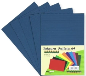 Tektura A4 falista indygo 5szt - Penword