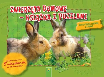 Książka z puzzlami. Zwierzęta domowe - praca zbiorowa