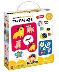 CzuCzu Puzzle kontrastowe Tu pasuje - CzuCzu