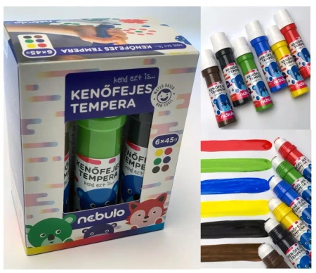Farby Tempera z aplikatorem 6 kolorów - Panta Plast