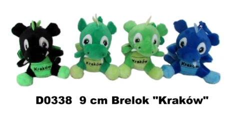 Brelok smok "Kraków" 9cm MIX - Sun-Day
