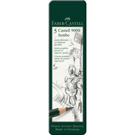 Zestaw ołówków Castell 9000 Jumbo 5szt - Faber Castell