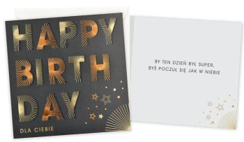 Karnet Urodziny (męskie, happy birthday) - Kukartka