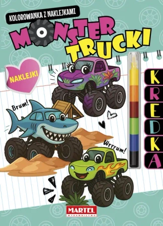 Kolorowanka z kredką Monster Trucki - praca zbiorowa