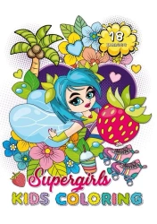 Kolorowanka A4 18 obrazków Super dziewczyny - Fresh