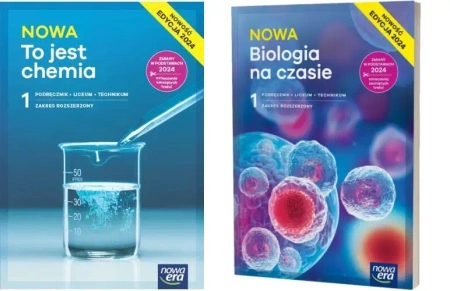 PAKIET Nowa To jest chemia 1 + Nowa Biologia na czasie 1 Zakres rozszerzony
