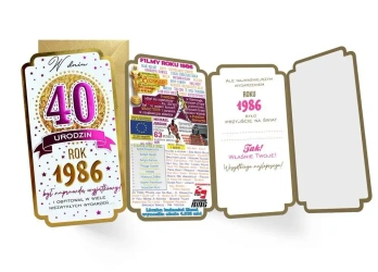 Karnet Urodziny 40 - Kukartka