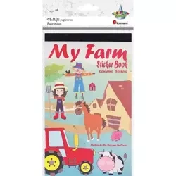 Naklejki papierowe 6 plansz farma mix 174szt - Titanum