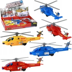 Helikopter metal pull back ze światłem i dźwiękiem - Trifox