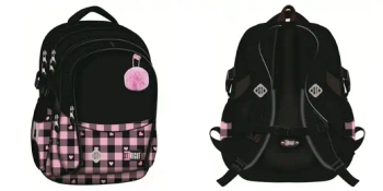 Plecak 4 komorowy BP1 Pink Checkered - ST-MAJEWSKI