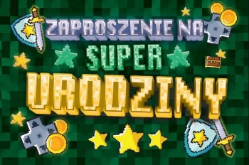 Zaproszenie Urodziny Zay Mini (10szt) - YEKU