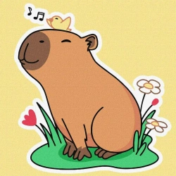 Malowanie po numerach - Kapibara słucha śpiewu.. - Ideyka