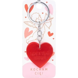 Brelok Serce na prezent Love You More - Be-Happy Gifts