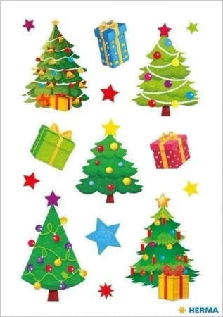 Naklejki choinki i prezenty - Herma
