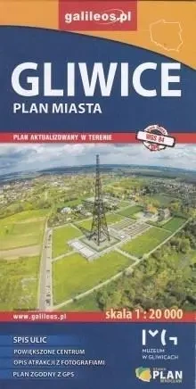 Plan miasta - Gliwice 1:20 000 - praca zbiorowa