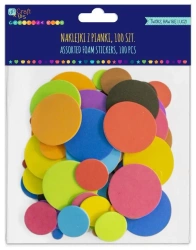 Naklejki z pianki koła 100szt - Dalprint dpCraft