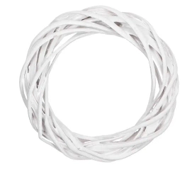 Wianek wiklinowy 15cm biały - Dalprint dpCraft