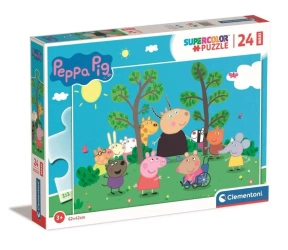 Puzzle 24 Maxi Super Kolor Peppa Pig - Clementoni