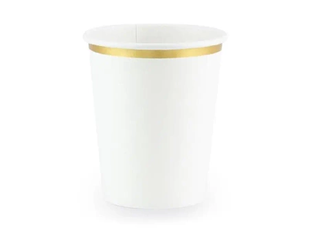 Kubeczki białe 260 ml 6szt - PartyDeco