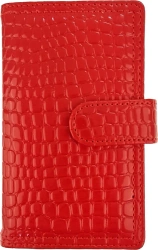 Kalendarz 2026 B6 dzienny z zapięciem krokodyl czerwony - Panta Plast kalendarze