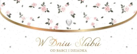 Karnet Ślub od babci i dziadka LUX-196 - Armin Style