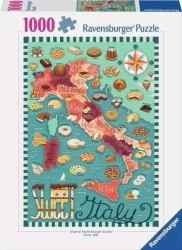 Puzzle 1000 Mapa włoskich słodkości - Ravensburger