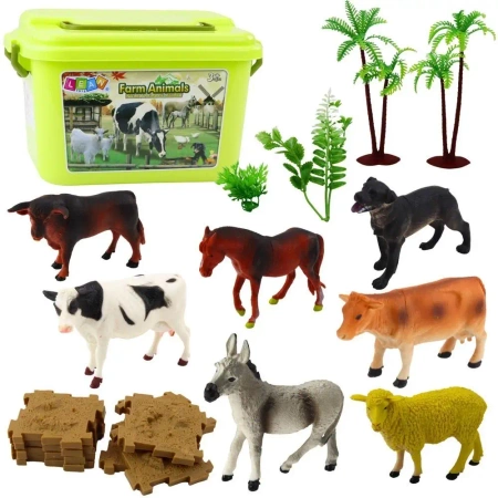 Figurki zwierzęta 57el - Leantoys
