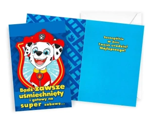 Karnet Urodziny Psi Patrol - Kukartka