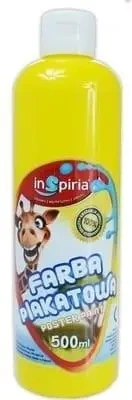 Farba plakatowa żółta 500ml - InSpiria