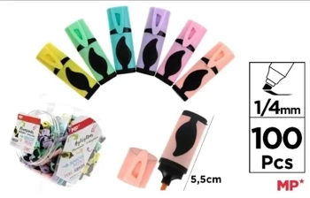 Zakreślacz pastelowy Mini 6 kolorów (100szt) - Artix