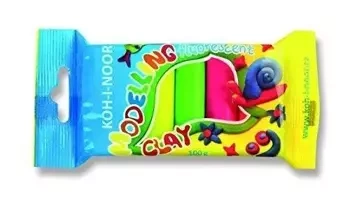 Plastelina fluorescencyjna 5 kolorów - Koh-I-Noor