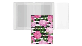 Okładka na dokumenty z dowodem rej. peony - Biurfol