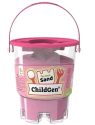Piasek kinetyczny 100% naturalny różowy 500g - ChildGen (GEN OYUNCAK SANAYİ TİCARET A.Ş.)