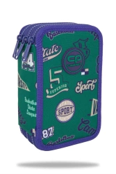 Piórnik potrójny z wyposażeniem Coolpack Jumper 3 American Retro - PATIO
