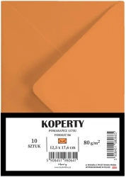 Koperty B6 pomarańczowe 10szt - Henry