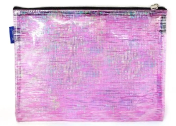 Saszetka na zamek różowa przezroczysta - Fresh