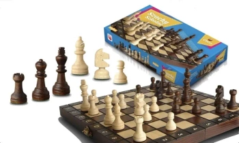 Szachy drewniane szkolne 28cm - Rafał Magiera
