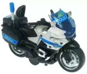 Motocykl policyjny ze światłem i dźwiękiem