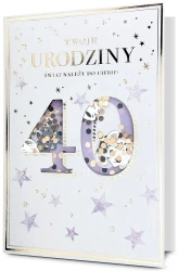 Karnet B6 Urodziny 40 - Pan Dragon