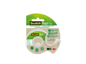 Taśma biurowa ekologiczna SCOTCH® Magic™ (9-1920D), matowa, z dyspenserem, 19mm, 20m - 3M
