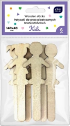 Zestaw patyczków do prac plastycznych 6szt - INTERDRUK